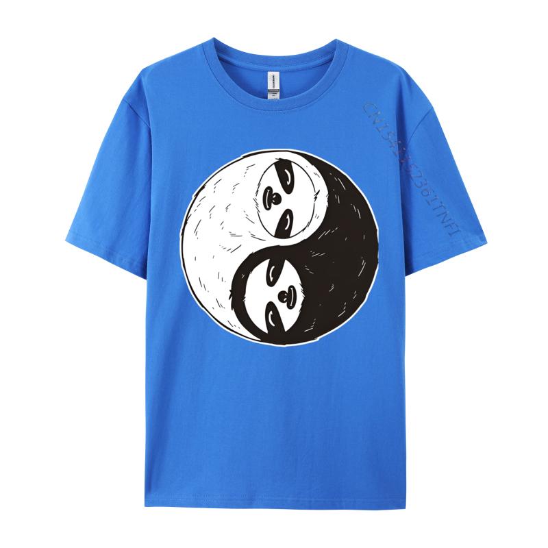 Funny Sloth Yin And Yang Chinese Quiet T Shirts Men Tee Shirts Party Tshirts For Men Tops New Clothes Normal