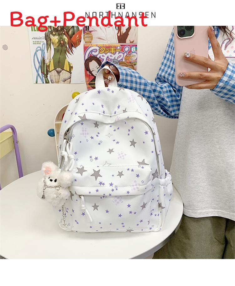 Forest Style Starry Backpack For School Students With Breathable Oxford Fabric