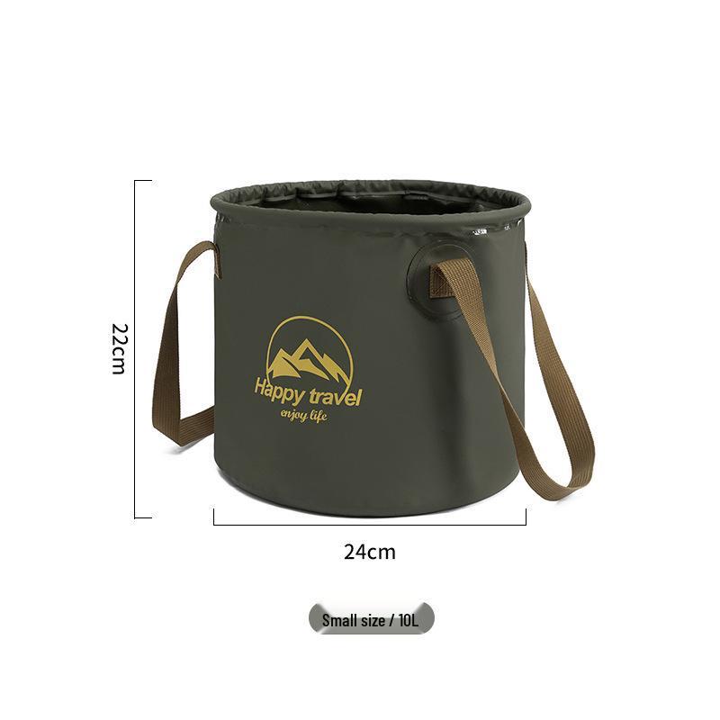 Mingtu Portable Foldable Outdoor Washbasin & Water Bucket for Camping, Travel, and Fishing