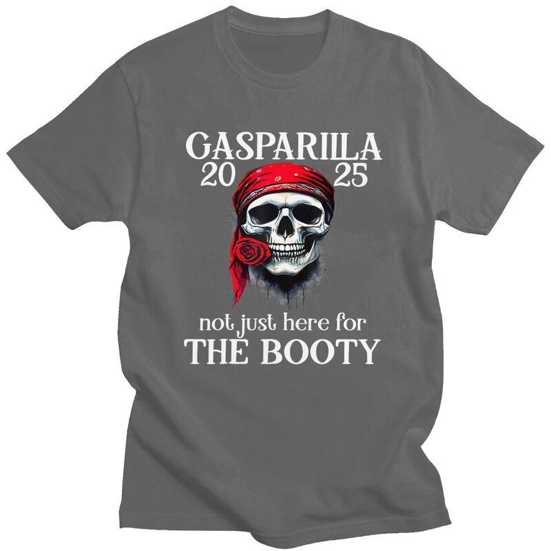 Custom Gasparilla Pirate Skull T Shirts Men Pure Cotton Tees Tshirts Casual Tshirt Clothing