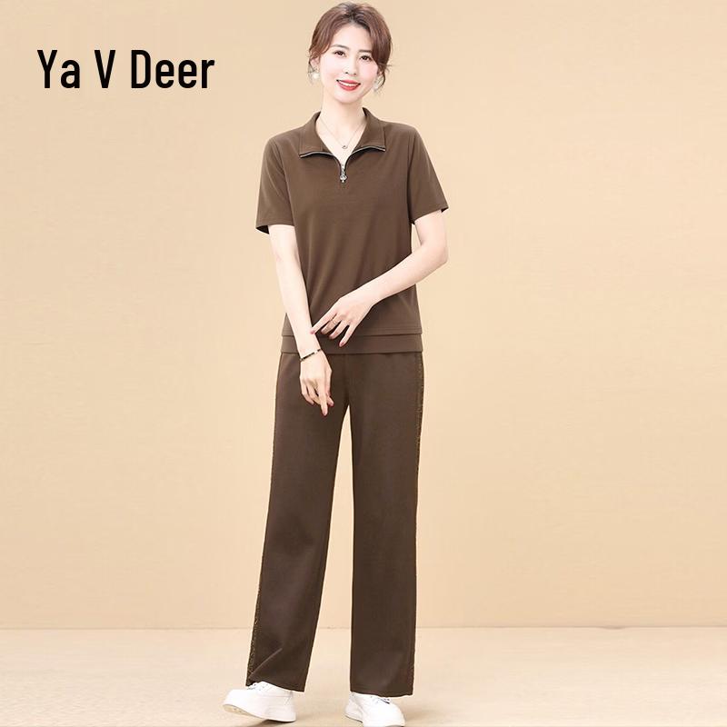 

Yalu Women s Summer Cooling Casual Two-Piece Set L