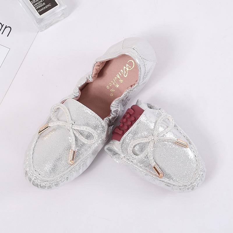 

Женские туфли с супермягкой подошвой, весенние туфли на плоской подошве, туфли в стиле «яичный рулет», туфли Doudou на весну и осень, большие размеры, неглубокие мокасины, одинарные туфли, весна 43