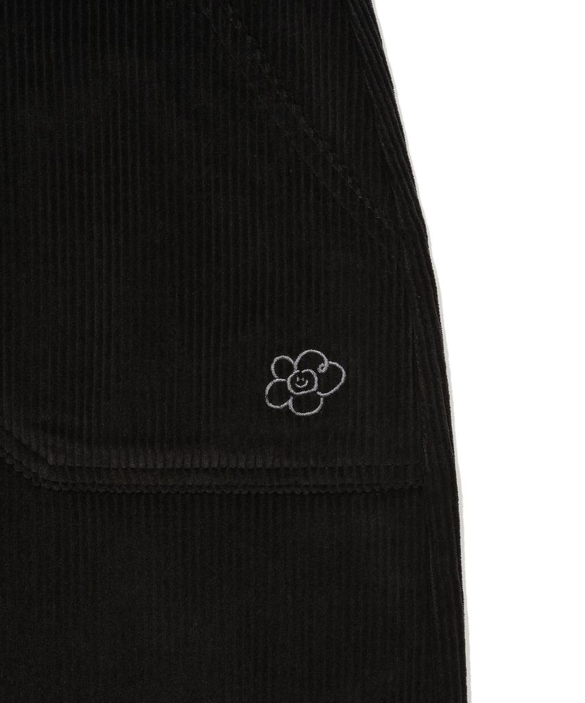 Wacky Willy [25Fw] Women'S Corduroy Long Skirt Black
