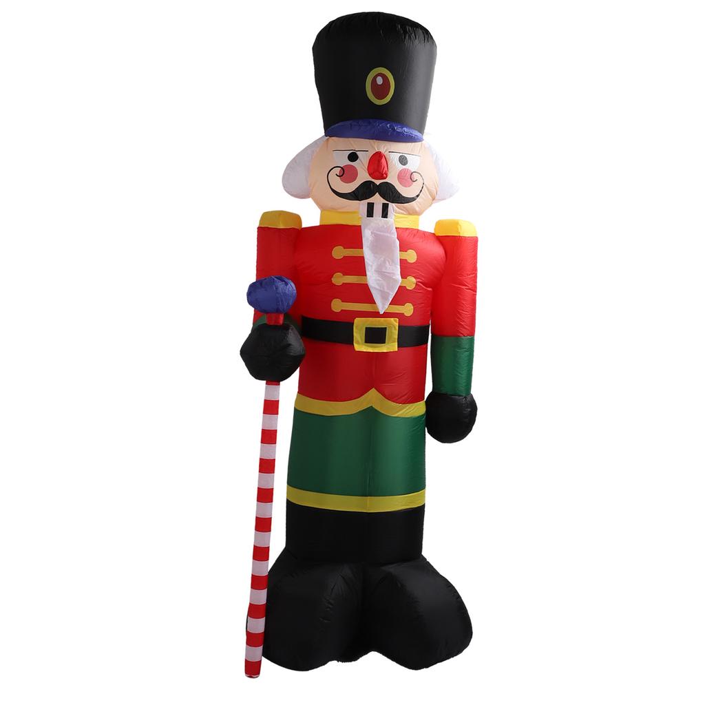 Inflatable Christmas Soldier 7.9ft Polyester Fiber Reusable Waterproof Blow Up Soldier for Outdoor