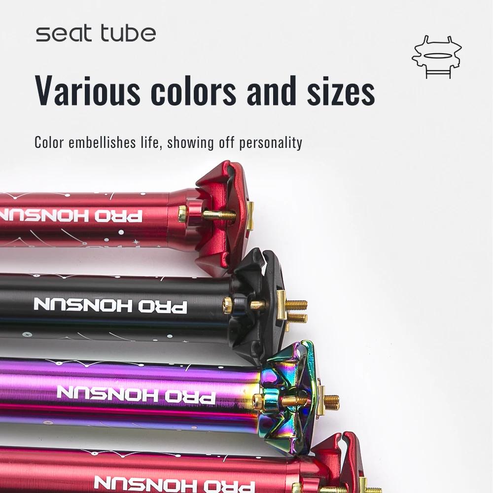 TANKE Mountain Road Fahrrad Sattelstütze Ultraleicht Aluminium Legierung MTB Bike Sattelstütze Sitzrohr 27.2/30.9/31,6mm * 400mm Fahrrad Teile