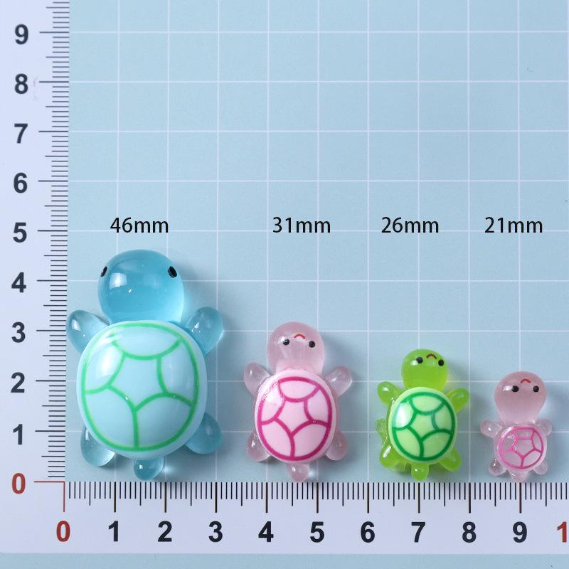 Luminous Mini Turtle Resin DIY Ornaments - Desktop Accessories