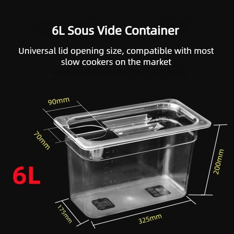 6L/11L/25L Large Capacity Sous Vide Container Culinary Immersion Slow Cooker Special Water Tank For Slow Cooking Machine