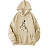 Fleece hoodie sweater men's and women's clothing autumn and winter couple tops loose