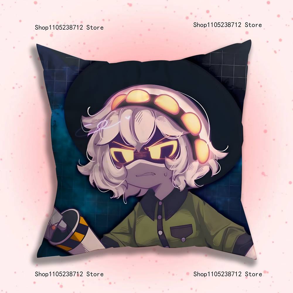 M-Murders D-Drones Anime L-Laple Pillow Case Plush Pillow Cases Home Decoration Pillow Cover for Sofa Bed Chair Living Room