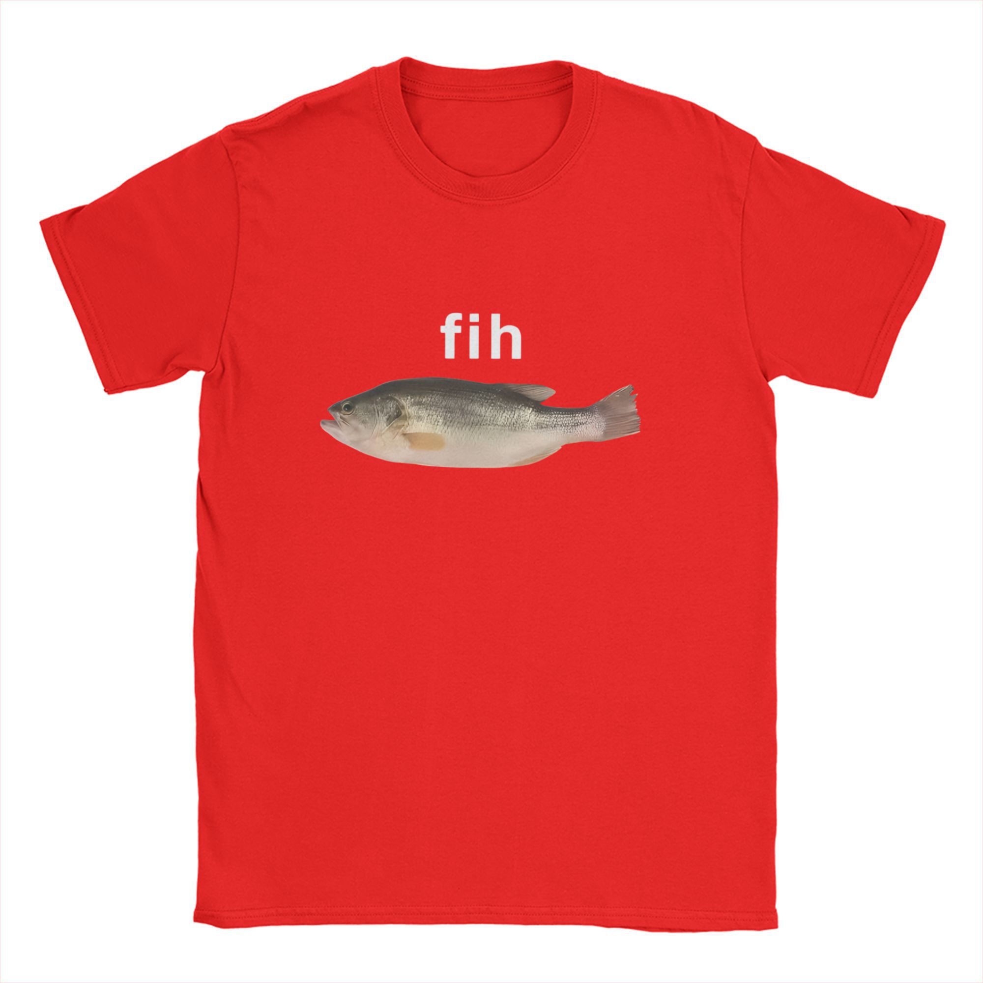 

Funny Fih Fish Meme T Shirt Summer Women Harajuku Casual Tee Shirt Short Sleeve Y2K Fashion Clothing Aesthetic Y2K Clothes 4XL