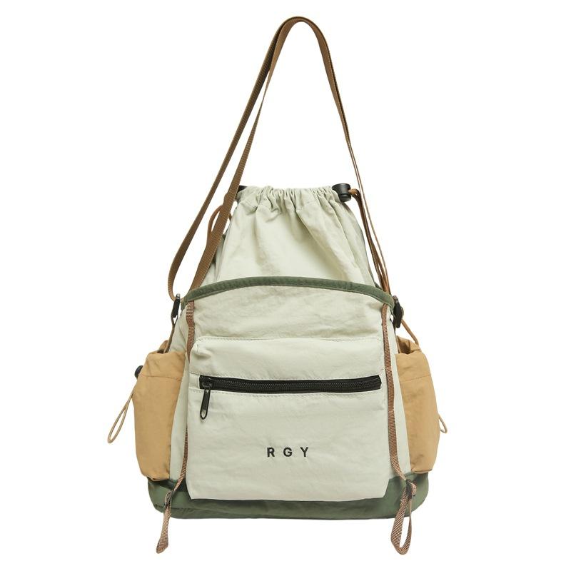 A High-quality, Fresh and Sweet Color-blocking Bucket Bag and A Lightweight Mountaineering Crossbody Bag