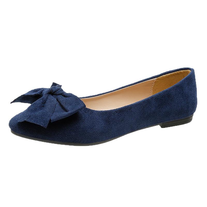 Fashion Casual Simple Wear-resistant Bow Pointed Flat Sole Shoes New Summer Outfit Simple Versatile Comfortable Women's Shoes