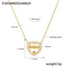 Trendy Double-Layer Waterdrop Pendant Necklace with Letter & Heart Diamond Inlay for Women