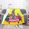 Flanelová deka Trotro Family Roztomilý kreslený kreativní přehoz na postel pro domácnost 150*125cm Přehozy