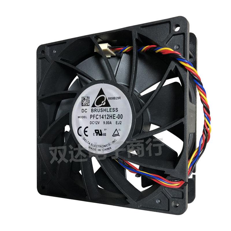 The Original Delta 14cm 140MM 14038 PWM FAN 360CMF 12V 9A PFC1412HE Server Case Big Power Cooling Fan With 4Wires 6Wires Standard 4pin