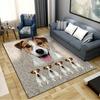 Jack Russell Terrier Carpet Rug for Living Room Bedroom Home Sofa Decoration,Kids Play Non-slip Floor Mat