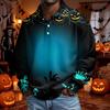 Men's Long Sleeve Button Down Shirt for Halloween Costume Party
