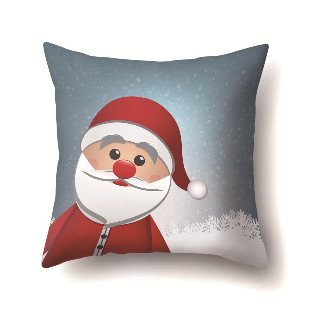 Christmas Gifts Santa Claus Pattern Pillow Polyester Home