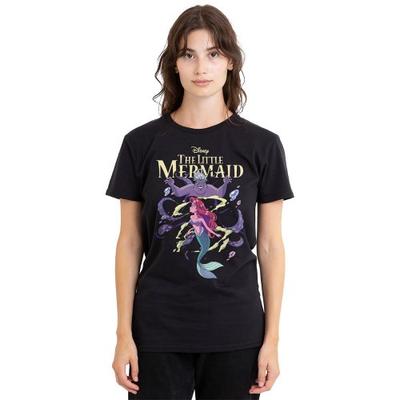 Camiseta Anime Unisex Adulto Pequena Sereia Ariel & Úrsula