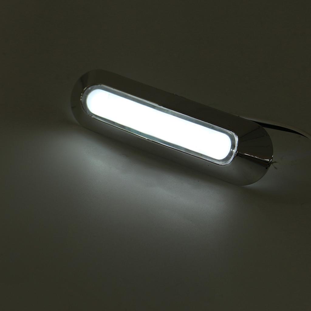2PCS 12V 24V LED Car Warning Light 6 LED Light For Trailer Truck Lorry Orange White Red LED Side Marker Indicator Lamp
