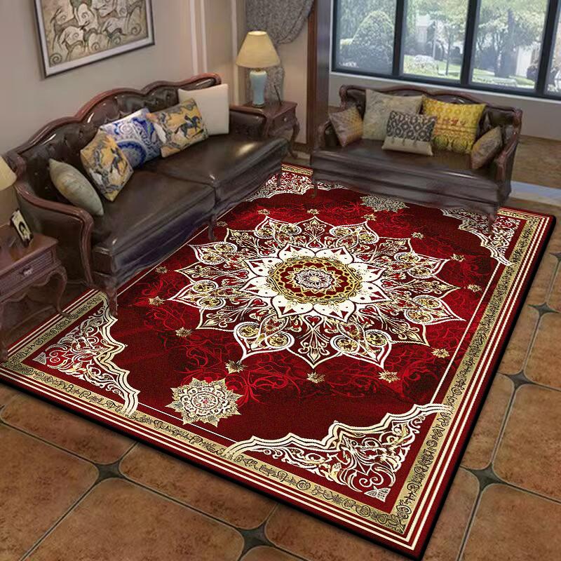 Luxury Persian Red Carpet Living Room Large Size Rug Non-slip Salon Coffee Tables Mat Home Decoration Bedroom Lounge Rug Tapis