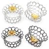 Alisouy 1PC 8-25mm Copper Hollow Honeycomb Bee Ear Tunnels Plugs Flesh Expander Stretchers Gauges Earrings Piercing Body Jewelry