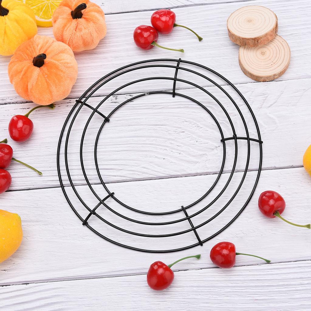 Iron Wire Wreath Flexible Robust Metal Iron Wire Wreath for Home Wedding Decoration