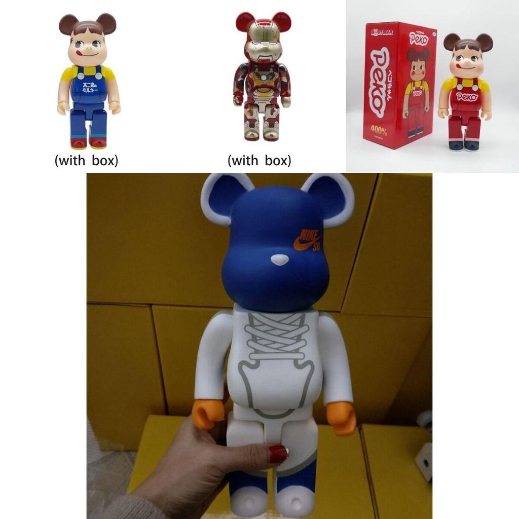 Trendy Bearbrick 400% Action Figure Peko Iron Man For Unique Collection Display