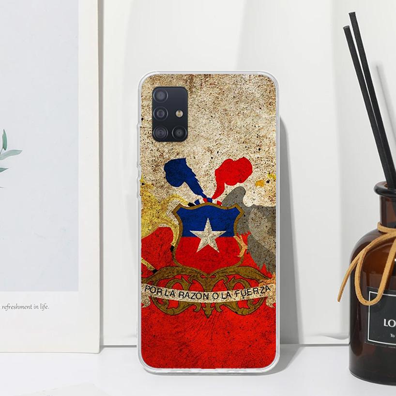 Chile Flag Phone Case For Samsung Galaxy A52 A42 A32 A22 A12 A02S A72 A51 A50S A41 A31 A21S A71 A40 A30S A20S A10S A70S