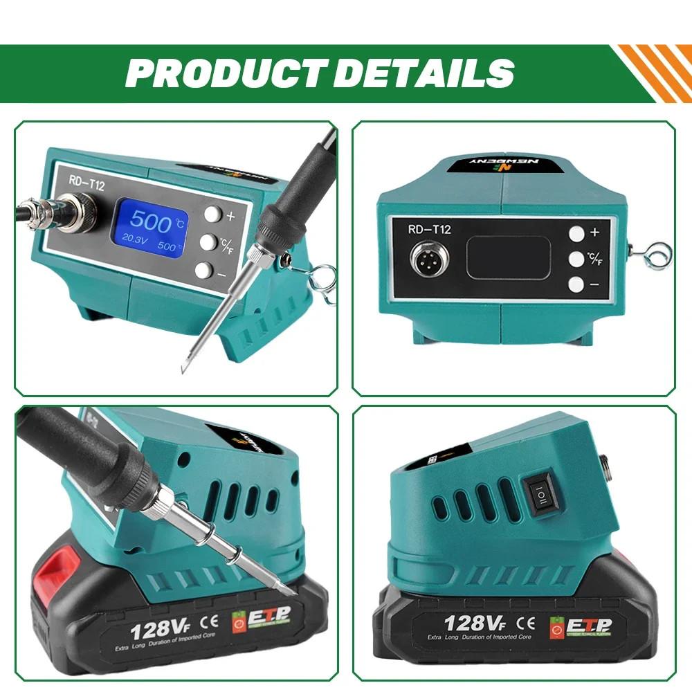 500°C 2 IN 1 Digital Electric Soldering Iron DC/AC Two Power Supplying Mode Multifunction Power Tool Cordless Welding Machine