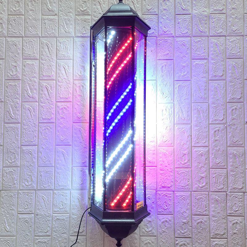 Letrero LED Giratorio de Poste de Barbería