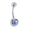 Neue Mode Sexy Damen Chirurgischer Stahl Kristall Bauchnabel Bauchnabelringe Bar Körperschmuck Piercing Schmuck