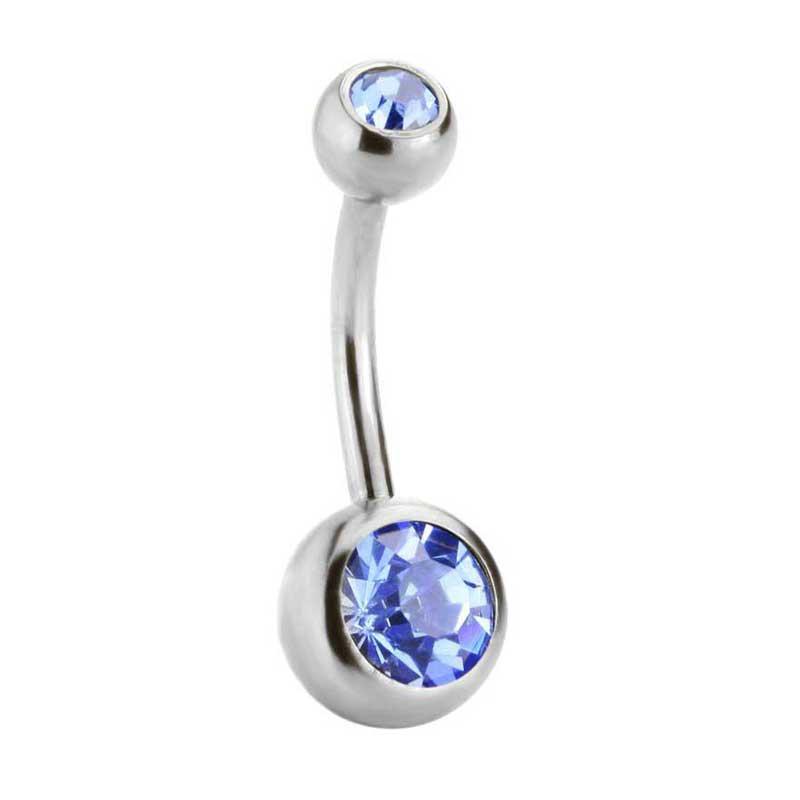 Neue Mode Sexy Damen Chirurgischer Stahl Kristall Bauchnabel Bauchnabelringe Bar Körperschmuck Piercing Schmuck