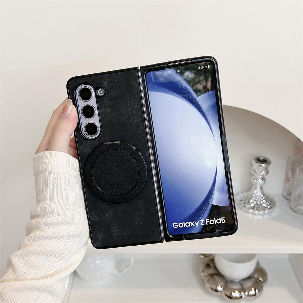 360° Rotating Invisible Kickstand Magnetic Cover Phone Case for Samsung Galaxy Z Fold 7 6 5 4 3 Fold7 Fold6 Fold5 Fold4 Fold3 5G
