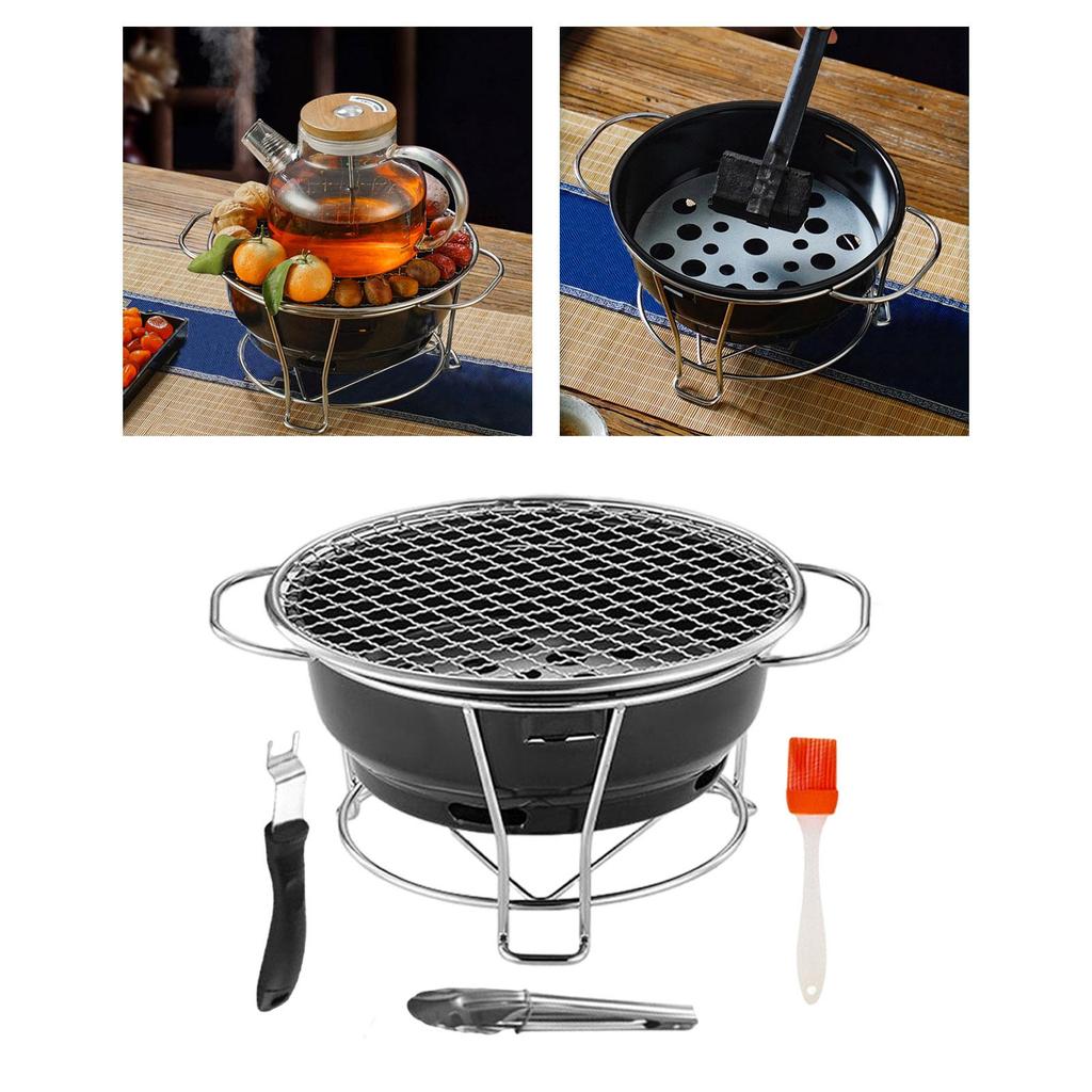 Camping Stove Stand Roast Meat Grill Portable Barbecue Multifunctional Home Cooking for