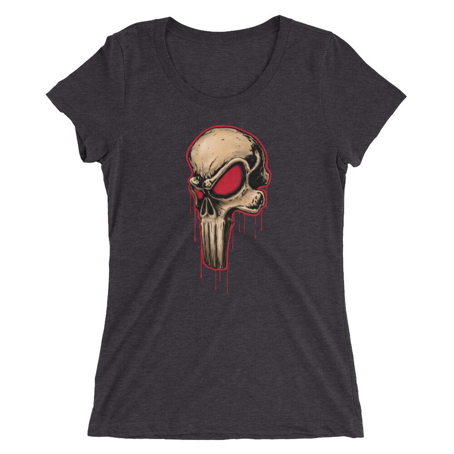 Punisher Skull Ladies T shirt XL