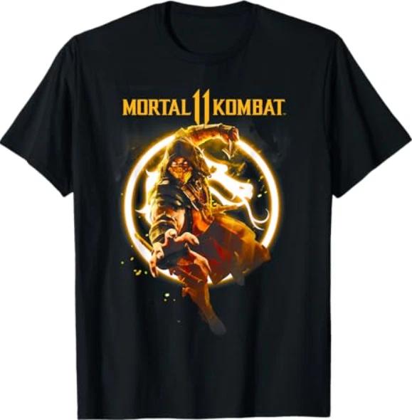 Mortal Kombat 11 Scorpion Flames T-Shirt S