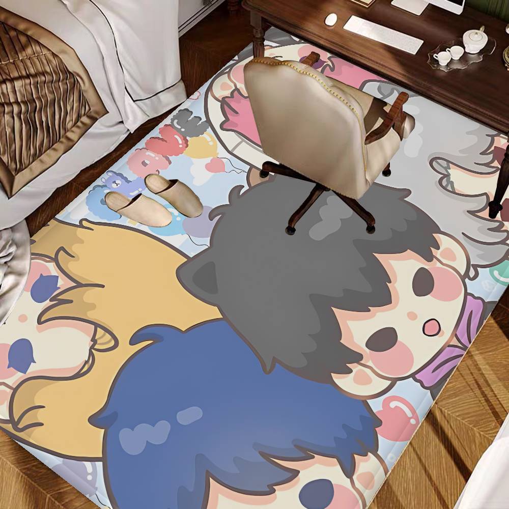 Kpop P-PLAVE Floor Mat Non-Slip Laundry Room Mat Laundry Decor Balcony Child Living Room Bedside Mats