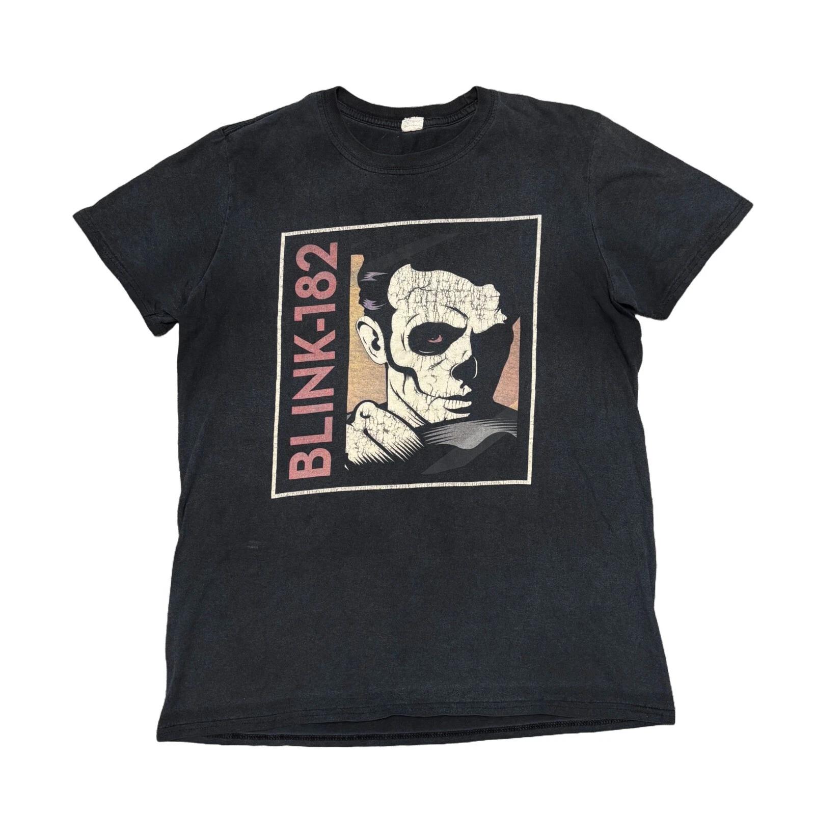 

Blink 182 Shirt Black Punk Rock Band Tee Concert Green Day The Offspring HIM 90s XL