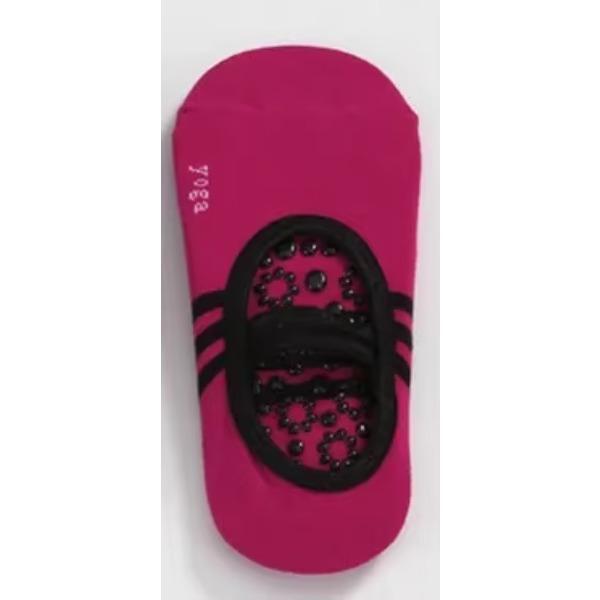 

1 пара хлопковых нескользящих носков для йоги, женские носки для балета, фитнеса, носки для занятий спортом, танцевальные носки, носки для спортзала, носки для пилатеса для женщин One Size красный