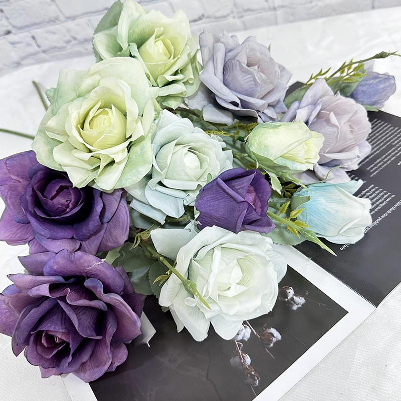 Rose Flower Artificial Wedding Restaurant Hotel Desktop Ornament Decoration