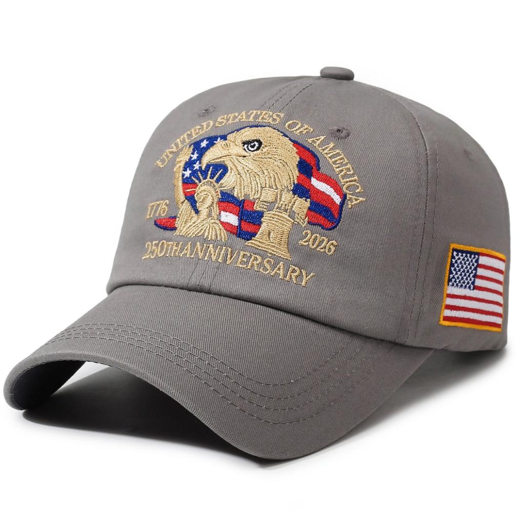 Northwood United States 250th Anniversary Embroidered Baseball Cap for Men Women Casual Sun Visor Cap Outdoor Sun Protection Hat
