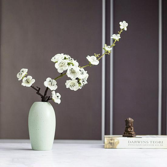 Artificial Peach & Plum Blossom Tree Ornaments – Chinese New Year Decorative Flower Arrangement