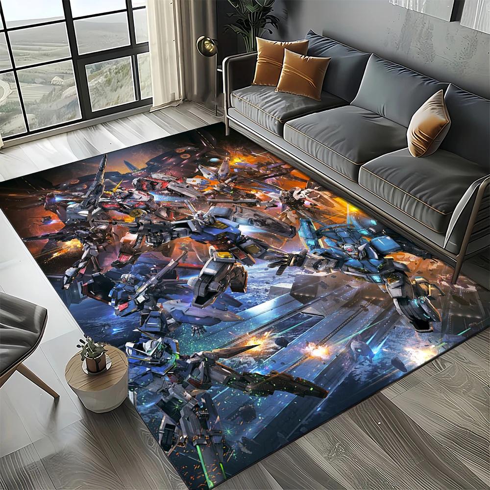 27 Style New Gundam Cartoon Robot Gift 3D Carpet Rug for Bedroom Living Room Home Sofa Decoration,kid Decor Floor Mat