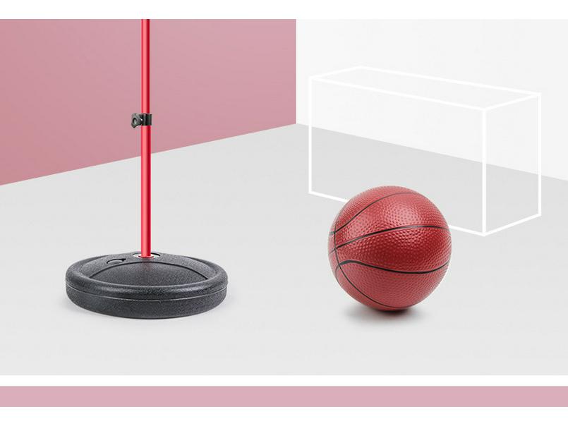 Adjustable Indoor Basketball Hoop with 6 Balls for Kids Ages 3-9