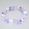 Shinjuku Gin no Kura 8mm Lavender Amethyst Rose Quartz Tanzanite Bracelet S Size Feminine Love Luck Natural Stone 16.5cm Women's