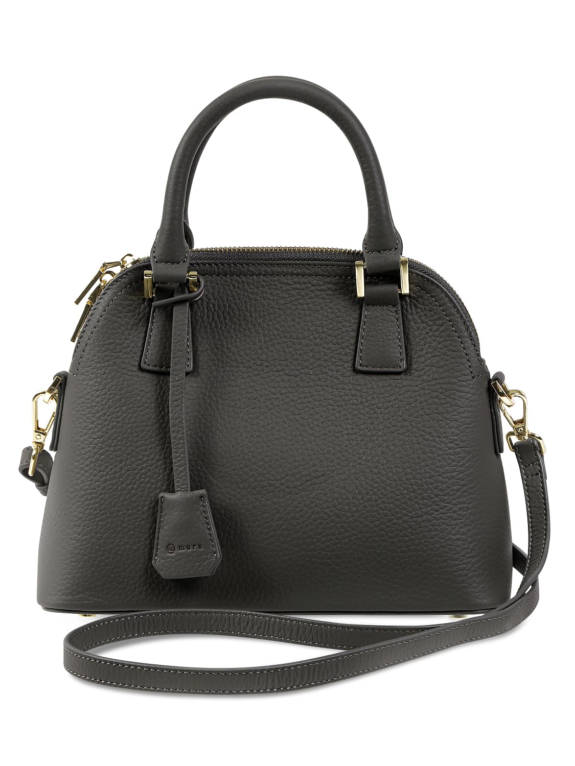 

Mura Кожа Мини Тоут Натуральная Серая Женская Сумка, Кожа,