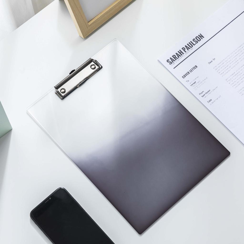 The Thickened Acrylic Transparent Board Clamp Writing Pad Is Convenient for File Storage and Organization