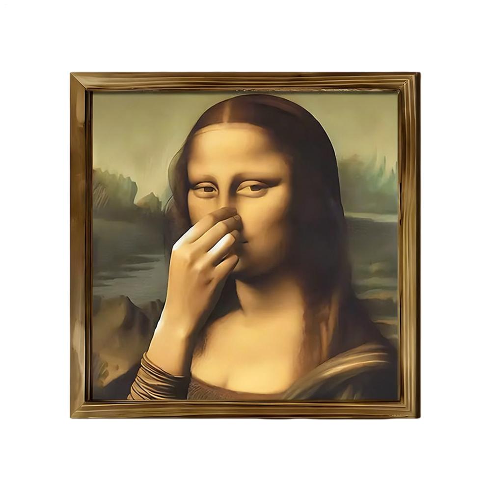 Funny Pinching Nose Bathroom Sign - Humorous Wall Art Poster for Toilet, Bathroom, Living Room, Apartment, Dorm, Home Decor