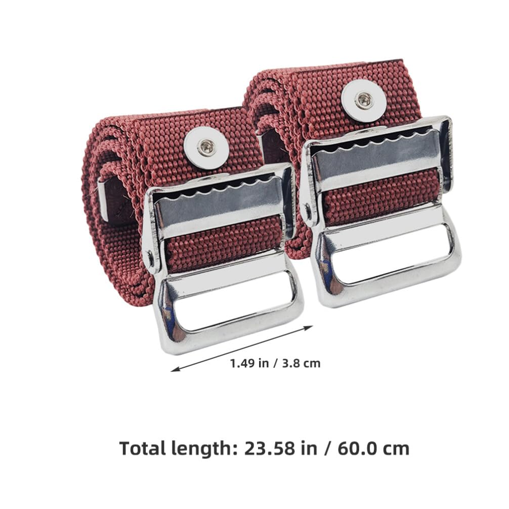 BESPORTBLE 2 Pack Drywall Stilts Leg Band Straps Stilt Fixing Belts Cuffs Adjustable Nylon Straps
